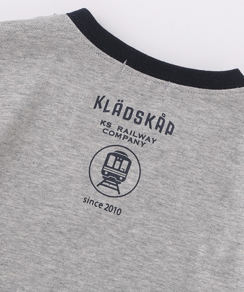 kladskap（クレードスコープ）の「電車プリント長袖Tシャツ（Tシャツ/カットソー・キッズ・ネイビー/トップグレー・100cm/130cm/120cm/110cm/80ｃｍ/90cm）」の6枚目の写真