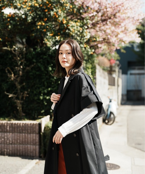 HERENCIA（ヘレンチア）の「高密度ツイル ショートスリーブ トレンチ