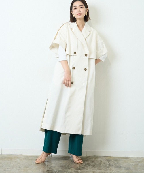 HERENCIA（ヘレンチア）の「高密度ツイル ショートスリーブ トレンチ