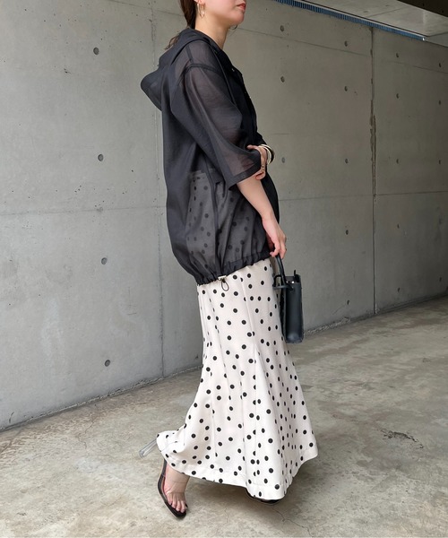 prose verse(プロズヴェール)の「ランダムドットマーメイドスカート(スカート・レディース・ブラック/ライトベージュ・MEDIUM)」の22枚目の写真