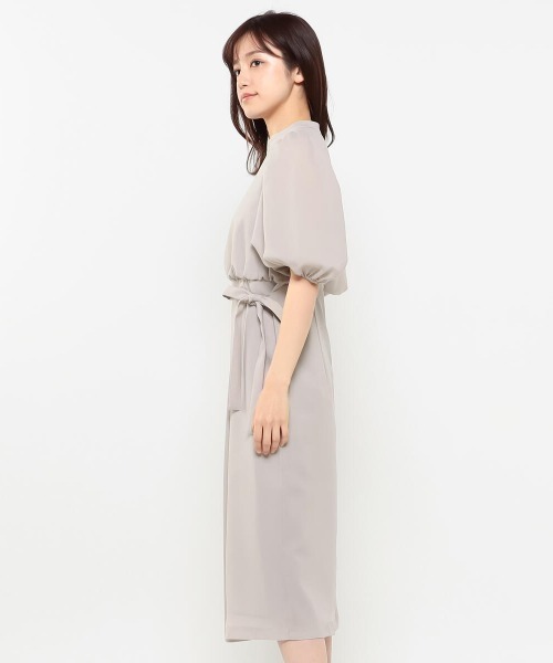 MISCH MASCH（ミッシュマッシュ）の「スカートラップワンピース（ワンピース・レディース・ピンクベージュ/ライトブルー/ネイビー・MEDIUM）」の5枚目の写真