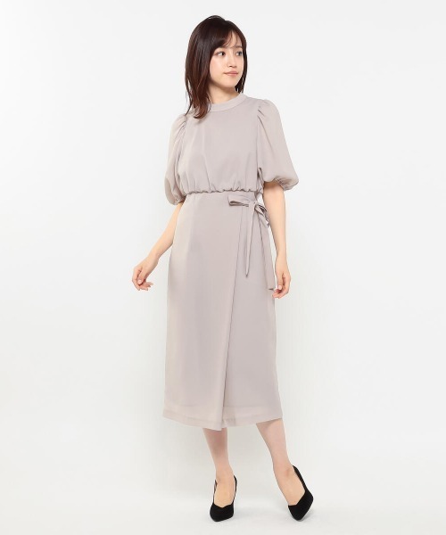 MISCH MASCH（ミッシュマッシュ）の「スカートラップワンピース（ワンピース・レディース・ピンクベージュ/ライトブルー/ネイビー・MEDIUM）」の12枚目の写真