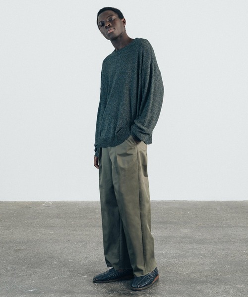 euan.（ユアン）の「euan. カットオフ タック ワイドストレートバギーパンツ（その他パンツ・メンズ・ライトグレー/ブラック/モスグリーン・M/L）」の8枚目の写真