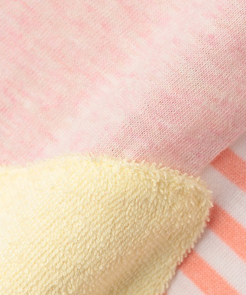 baby cheer(ベイビーチアー)の「ねこ切替半袖Tシャツ(Tシャツ/カットソー・キッズ・ピンク/ブルー・80cm/90cm/110cm/100cm/120cm)」の9枚目の写真