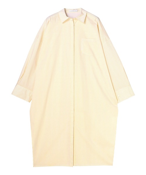 etre tokyo ロングシャツワンピース ピンク ETRE TOKYO（エトレトウキョウ）の「ロングシャツワンピース