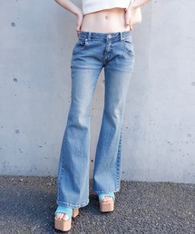 ローライズフレアデニム