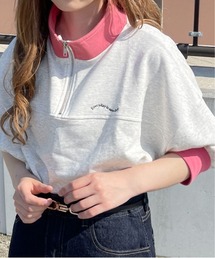 PairPair | バイカラーハーフジッププルオーバー(ユニセックス)(Tシャツ/カットソー)