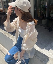 one after another NICE CLAUP | 肩あきマルチシアーシャツ(シャツ/ブラウス)