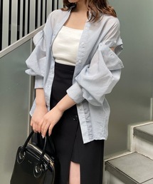 one after another NICE CLAUP | 肩あきマルチシアーシャツ(シャツ/ブラウス)