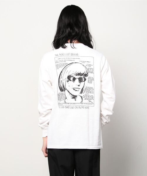sonic youth（ソニックユース）の「L/S TEE "SONIC YOUTH ECHO" / ロングスリーブ T "ソニックユース エコー”（Tシャツ/カットソー・メンズ・ホワイト・LARGE/MEDIUM/X-LARGE）」の4枚目の写真