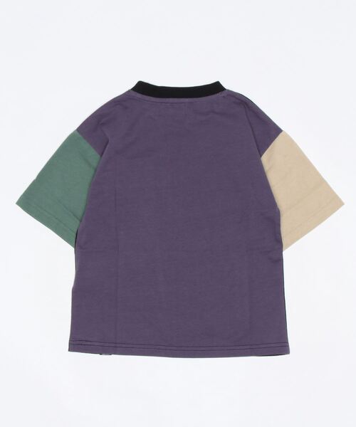 CAMP7（キャンプセブン）の「【CAMP7】ポケットＴシャツ（Tシャツ/カットソー・キッズ・レッド/グリーン/オフホワイト/ベージュ/ブラック×ブルー/ブラック・120/150/105/160/130/140）」の9枚目の写真