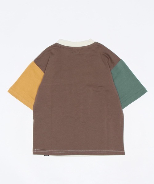 CAMP7（キャンプセブン）の「【CAMP7】ポケットＴシャツ（Tシャツ/カットソー・キッズ・レッド/グリーン/オフホワイト/ベージュ/ブラック×ブルー/ブラック・120/150/105/160/130/140）」の20枚目の写真