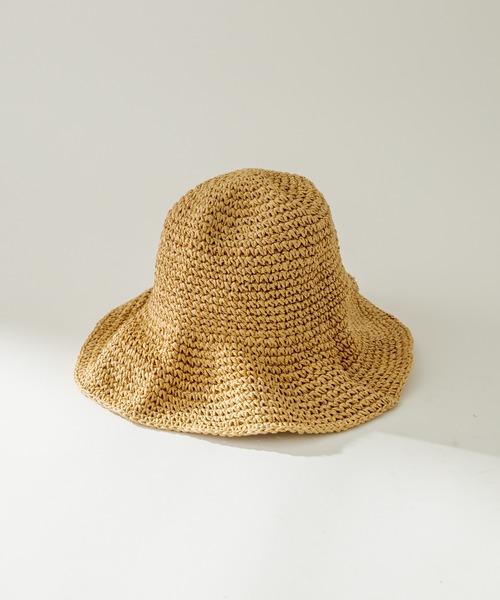 mystic（ミスティック）の「シンプルストローハット（ハット・レディース・ベージュ・FREE）」の7枚目の写真
