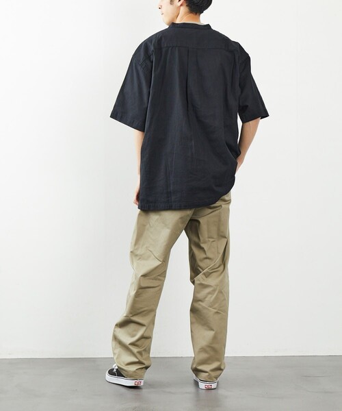 FREAK'S STORE（フリークスストア）の「COASTWIDE/コーストワイド パナマ スキッパーシャツ（シャツ/ブラウス・メンズ・ホワイト/ブラック/ベージュ/グレイッシュベージュ/ブルー系その他・SMALL/MEDIUM/LARGE）」の6枚目の写真