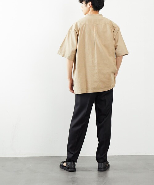 FREAK'S STORE（フリークスストア）の「COASTWIDE/コーストワイド パナマ スキッパーシャツ（シャツ/ブラウス・メンズ・ホワイト/ブラック/ベージュ/グレイッシュベージュ/ブルー系その他・SMALL/MEDIUM/LARGE）」の7枚目の写真