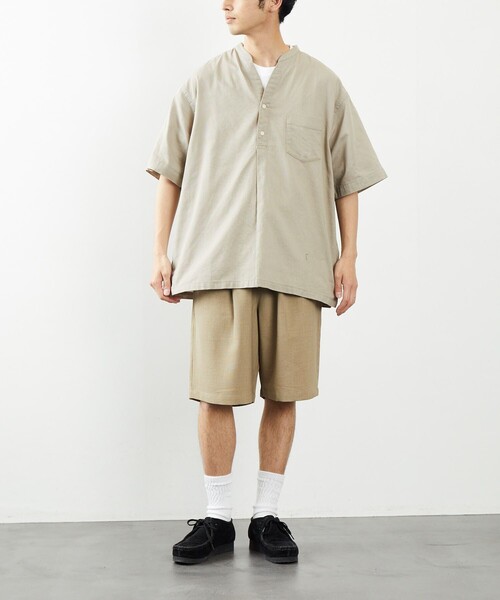 FREAK'S STORE（フリークスストア）の「COASTWIDE/コーストワイド パナマ スキッパーシャツ（シャツ/ブラウス・メンズ・ホワイト/ブラック/ベージュ/グレイッシュベージュ/ブルー系その他・SMALL/MEDIUM/LARGE）」の9枚目の写真