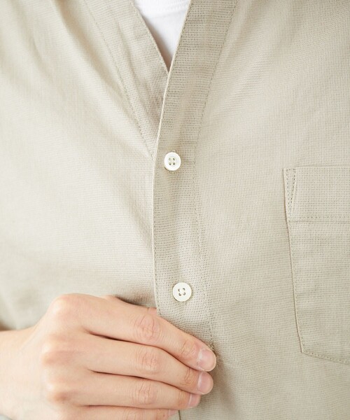 FREAK'S STORE（フリークスストア）の「COASTWIDE/コーストワイド パナマ スキッパーシャツ（シャツ/ブラウス・メンズ・ホワイト/ブラック/ベージュ/グレイッシュベージュ/ブルー系その他・SMALL/MEDIUM/LARGE）」の14枚目の写真