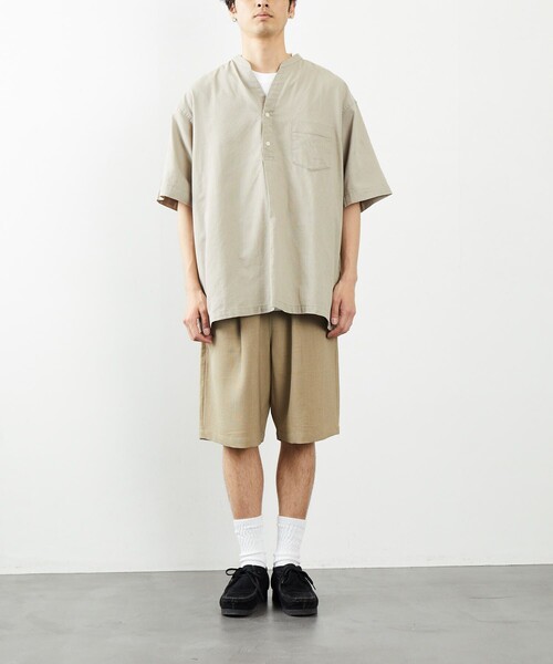 FREAK'S STORE（フリークスストア）の「COASTWIDE/コーストワイド パナマ スキッパーシャツ（シャツ/ブラウス・メンズ・ホワイト/ブラック/ベージュ/グレイッシュベージュ/ブルー系その他・SMALL/MEDIUM/LARGE）」の10枚目の写真