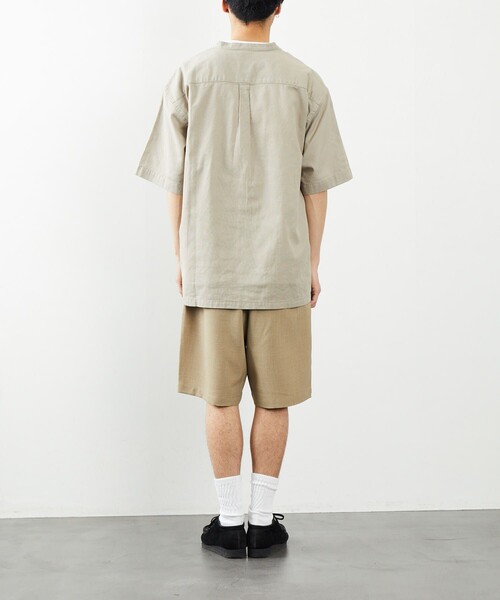 FREAK'S STORE（フリークスストア）の「COASTWIDE/コーストワイド パナマ スキッパーシャツ（シャツ/ブラウス・メンズ・ホワイト/ブラック/ベージュ/グレイッシュベージュ/ブルー系その他・SMALL/MEDIUM/LARGE）」の19枚目の写真