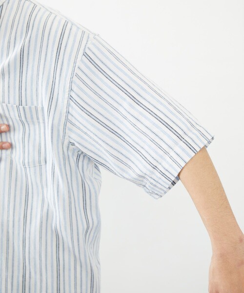 FREAK'S STORE（フリークスストア）の「COASTWIDE/コーストワイド パナマ スキッパーシャツ（シャツ/ブラウス・メンズ・ホワイト/ブラック/ベージュ/グレイッシュベージュ/ブルー系その他・SMALL/MEDIUM/LARGE）」の11枚目の写真