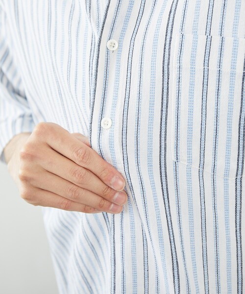 FREAK'S STORE（フリークスストア）の「COASTWIDE/コーストワイド パナマ スキッパーシャツ（シャツ/ブラウス・メンズ・ホワイト/ブラック/ベージュ/グレイッシュベージュ/ブルー系その他・SMALL/MEDIUM/LARGE）」の20枚目の写真