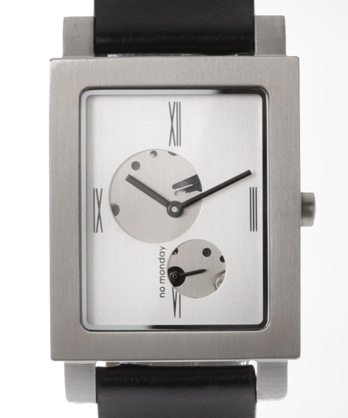 NO Monday（ノーマンデー）の「NO MONDAY Open Heart SilverBlack 46201 34x28mm【 ウォッチ 】（アナログ腕時計・レディース・シルバー・FREE）」の2枚目の写真