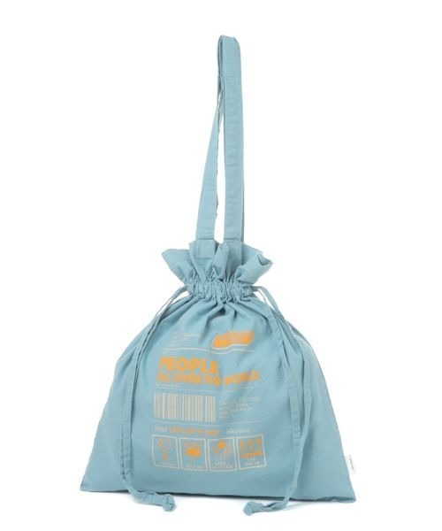 niko and...(ニコアンド)の「オリジナル巾着トートバッグ(トートバッグ・レディース・ベージュ/カーキ/ナチュラル/チャコール/ブルー/ライトブラウン/ピンク/イエロー/スカイブルー・0)」の6枚目の写真