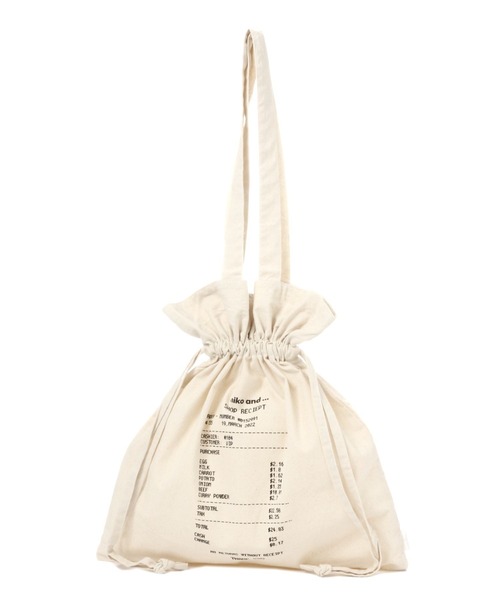 niko and...(ニコアンド)の「オリジナル巾着トートバッグ(トートバッグ・レディース・ベージュ/カーキ/ナチュラル/チャコール/ブルー/ライトブラウン/ピンク/イエロー/スカイブルー・0)」の15枚目の写真
