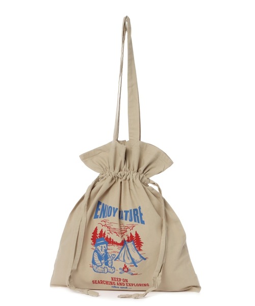 niko and...(ニコアンド)の「オリジナル巾着トートバッグ(トートバッグ・レディース・ベージュ/カーキ/ナチュラル/チャコール/ブルー/ライトブラウン/ピンク/イエロー/スカイブルー・0)」の16枚目の写真