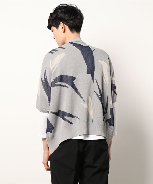 CPCM（シーピーシーエム）の「アソート柄半袖カーディガン（カーディガン/ボレロ・メンズ・チャコールグレー/ネイビー/グレー/グリーン系その他・MEDIUM/LARGE）」の6枚目の写真