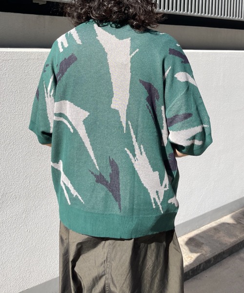 CPCM（シーピーシーエム）の「アソート柄半袖カーディガン（カーディガン/ボレロ・メンズ・チャコールグレー/ネイビー/グレー/グリーン系その他・MEDIUM/LARGE）」の12枚目の写真