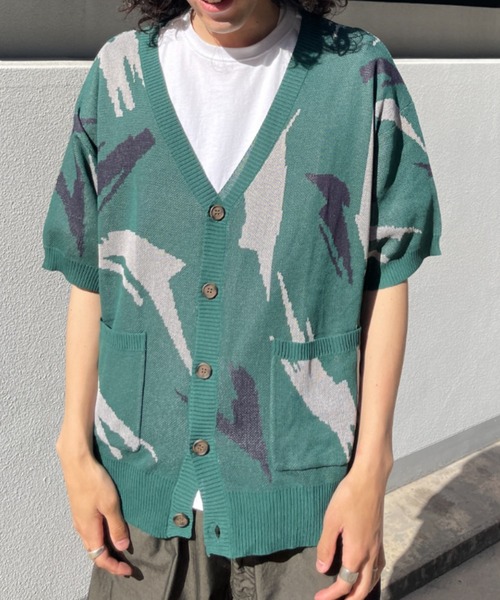 CPCM（シーピーシーエム）の「アソート柄半袖カーディガン（カーディガン/ボレロ・メンズ・チャコールグレー/ネイビー/グレー/グリーン系その他・MEDIUM/LARGE）」の11枚目の写真
