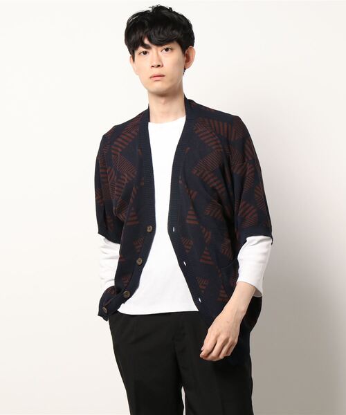 CPCM（シーピーシーエム）の「アソート柄半袖カーディガン（カーディガン/ボレロ・メンズ・チャコールグレー/ネイビー/グレー/グリーン系その他・MEDIUM/LARGE）」の15枚目の写真