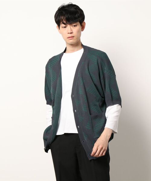 CPCM（シーピーシーエム）の「アソート柄半袖カーディガン（カーディガン/ボレロ・メンズ・チャコールグレー/ネイビー/グレー/グリーン系その他・MEDIUM/LARGE）」の16枚目の写真