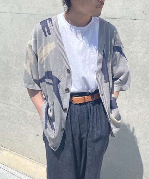 CPCM（シーピーシーエム）の「アソート柄半袖カーディガン（カーディガン/ボレロ・メンズ・チャコールグレー/ネイビー/グレー/グリーン系その他・MEDIUM/LARGE）」の14枚目の写真