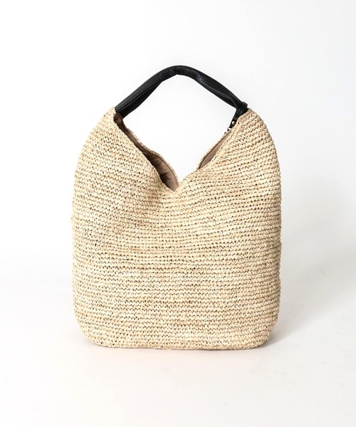 Jines（ジネス）の「【VIOLAd'ORO／ヴィオラドーロ】ワンハンドル×V型ラフィアタッセルカゴBAG（かごバッグ・レディース・ブラウン系/ベージュ系・ONE SIZE）」の15枚目の写真
