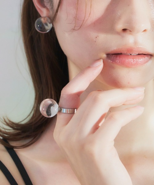 VANNIE U(ヴァニーユー)の「sphere ring(リング・レディース・シルバー/ゴールド/クリア・FREE)」の7枚目の写真