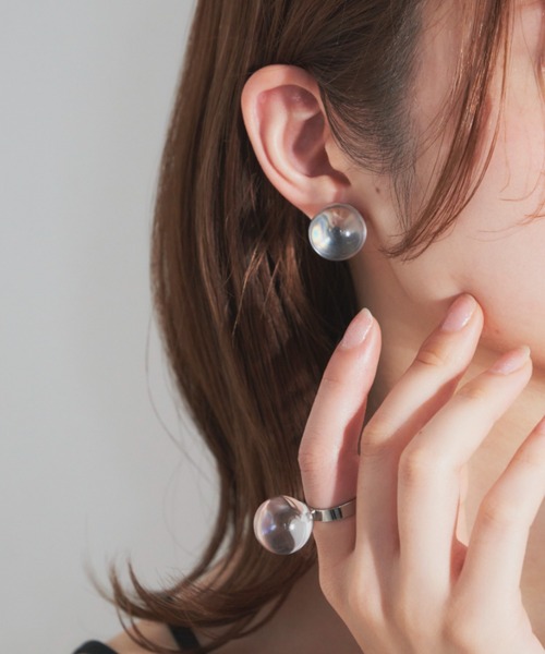 VANNIE U(ヴァニーユー)の「sphere ring(リング・レディース・シルバー/ゴールド/クリア・FREE)」の9枚目の写真