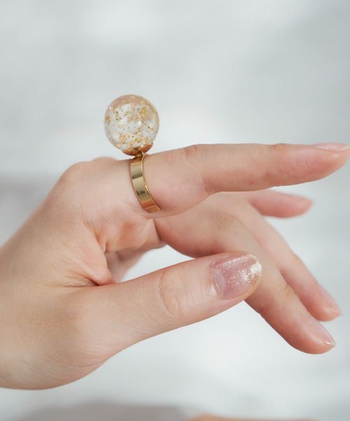VANNIE U(ヴァニーユー)の「sphere ring(リング・レディース・シルバー/ゴールド/クリア・FREE)」の19枚目の写真