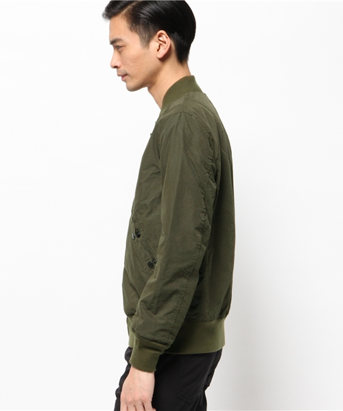 CIAOPANIC（チャオパニック）の「【Ciaopanic】C/NウェザーリバーシブルMA-1（ミリタリージャケット・メンズ・オリーブ/ブラック・LARGE/MEDIUM）」の4枚目の写真