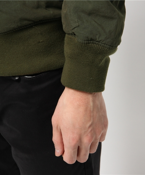 CIAOPANIC（チャオパニック）の「【Ciaopanic】C/NウェザーリバーシブルMA-1（ミリタリージャケット・メンズ・オリーブ/ブラック・LARGE/MEDIUM）」の9枚目の写真