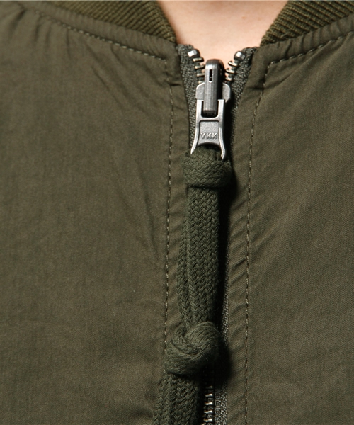 CIAOPANIC（チャオパニック）の「【Ciaopanic】C/NウェザーリバーシブルMA-1（ミリタリージャケット・メンズ・オリーブ/ブラック・LARGE/MEDIUM）」の10枚目の写真