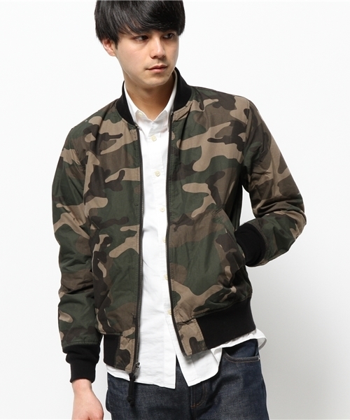 CIAOPANIC（チャオパニック）の「【Ciaopanic】C/NウェザーリバーシブルMA-1（ミリタリージャケット・メンズ・オリーブ/ブラック・LARGE/MEDIUM）」の13枚目の写真