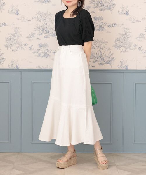 ems excite(エムズエキサイト)の「キリカエマーメイドSK(スカート・レディース・ライトブルー/ブラック/オフホワイト/ブラック系その他・FREE)」の6枚目の写真