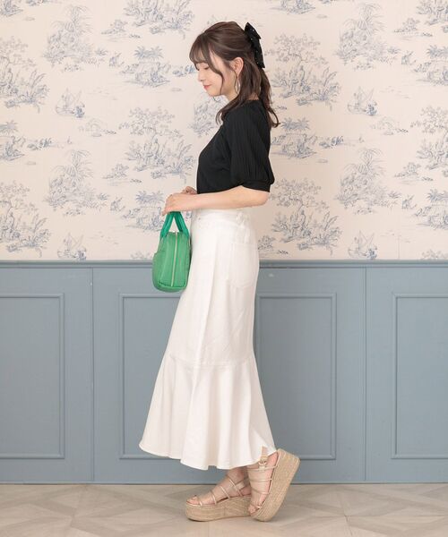 ems excite(エムズエキサイト)の「キリカエマーメイドSK(スカート・レディース・ライトブルー/ブラック/オフホワイト/ブラック系その他・FREE)」の13枚目の写真