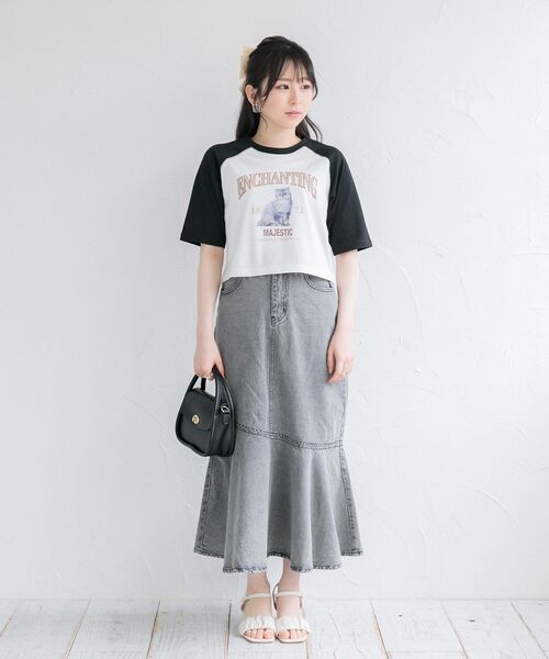 ems excite(エムズエキサイト)の「キリカエマーメイドSK(スカート・レディース・ライトブルー/ブラック/オフホワイト/ブラック系その他・FREE)」の19枚目の写真