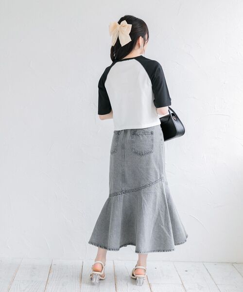 ems excite(エムズエキサイト)の「キリカエマーメイドSK(スカート・レディース・ライトブルー/ブラック/オフホワイト/ブラック系その他・FREE)」の21枚目の写真