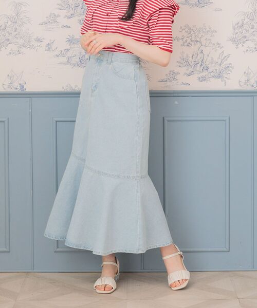 ems excite(エムズエキサイト)の「キリカエマーメイドSK(スカート・レディース・ライトブルー/ブラック/オフホワイト/ブラック系その他・FREE)」の10枚目の写真