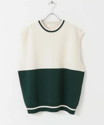 SENSE OF PLACE by URBAN RESEARCH | 『ユニセックス』バイカラークルーネックニットベスト(ベスト)