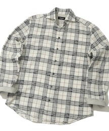 MEN'S BIGI | カスレチェックジャガードカッタウェイスキッパーシャツ(シャツ/ブラウス)